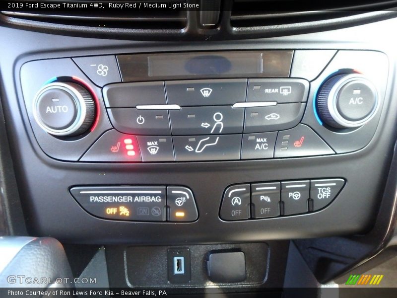 Ruby Red / Medium Light Stone 2019 Ford Escape Titanium 4WD