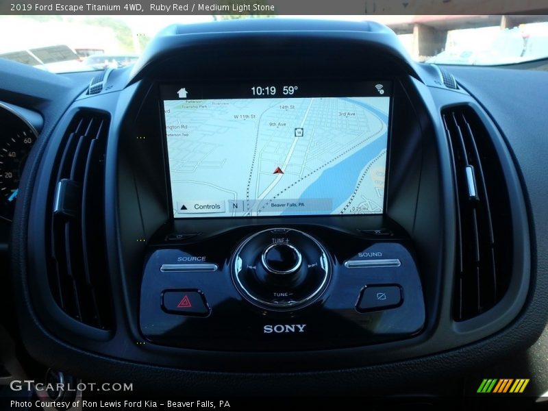 Ruby Red / Medium Light Stone 2019 Ford Escape Titanium 4WD