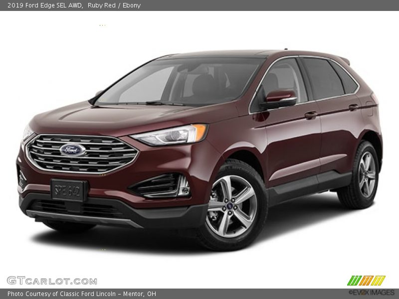 Ruby Red / Ebony 2019 Ford Edge SEL AWD