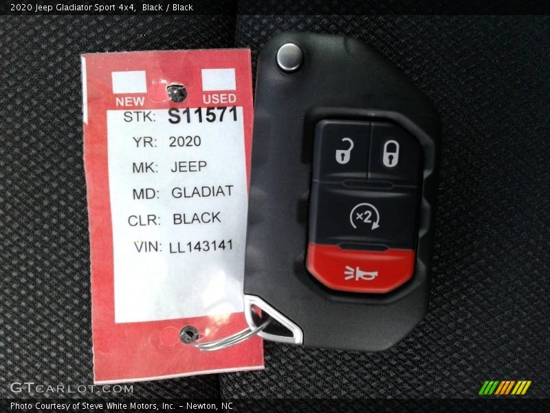 Black / Black 2020 Jeep Gladiator Sport 4x4