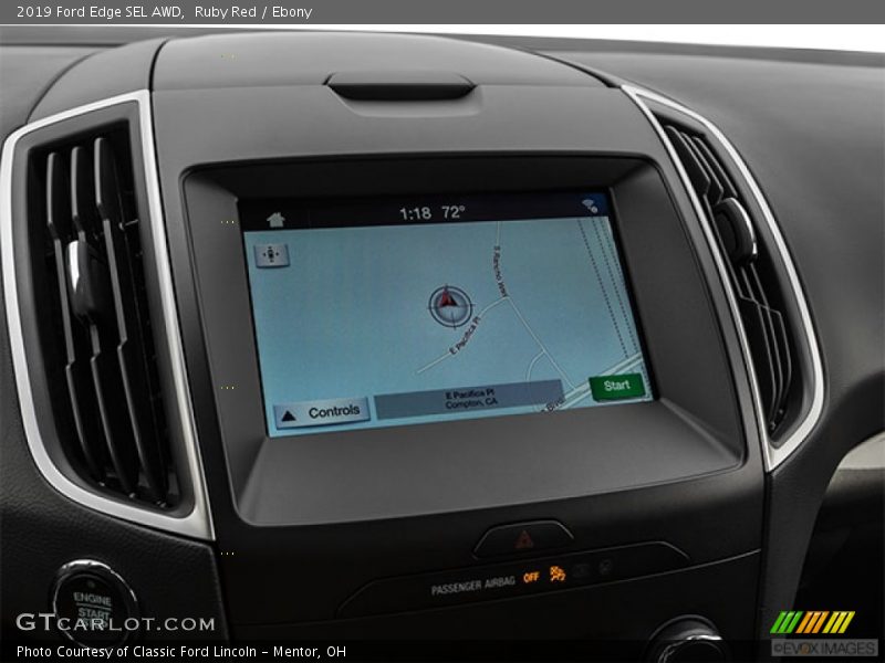 Ruby Red / Ebony 2019 Ford Edge SEL AWD