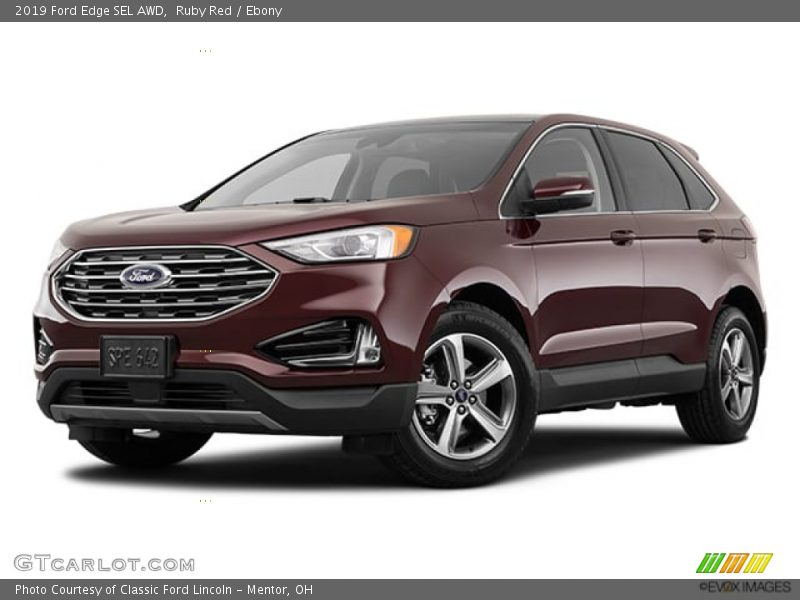 Ruby Red / Ebony 2019 Ford Edge SEL AWD