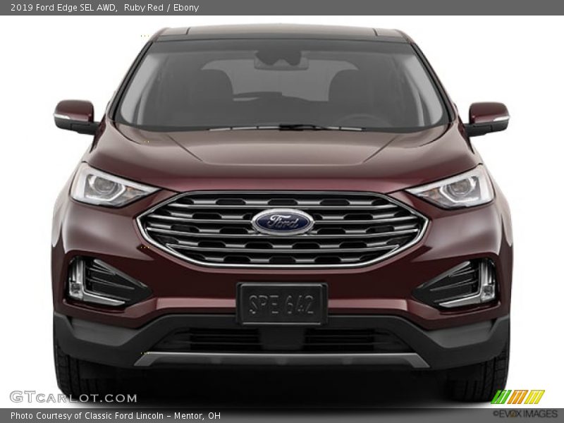 Ruby Red / Ebony 2019 Ford Edge SEL AWD