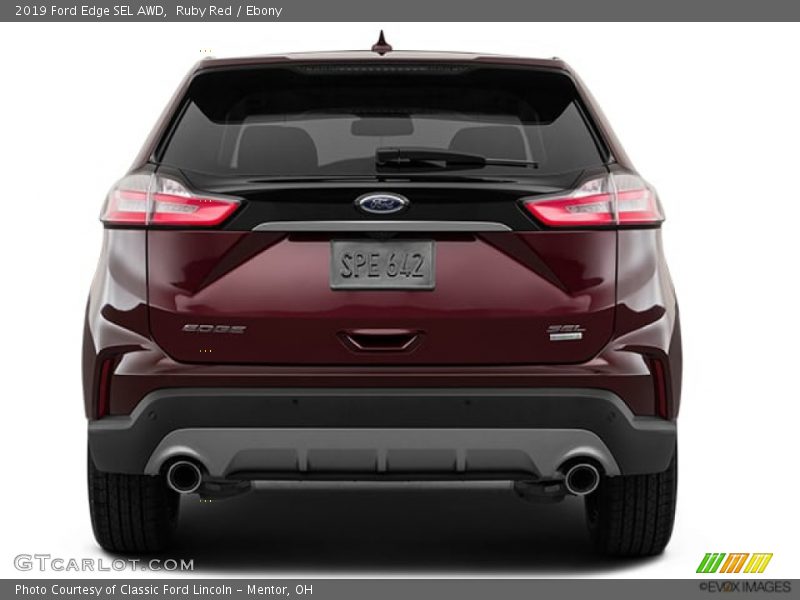 Ruby Red / Ebony 2019 Ford Edge SEL AWD