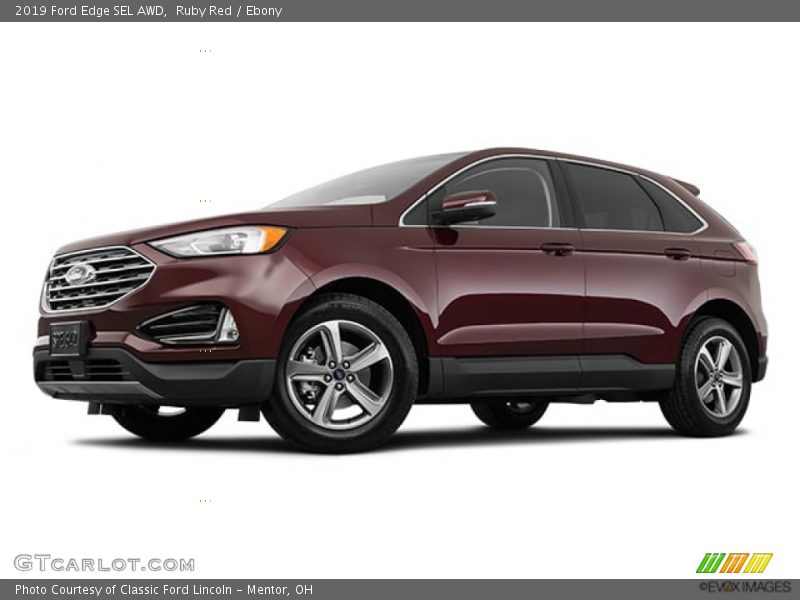 Ruby Red / Ebony 2019 Ford Edge SEL AWD