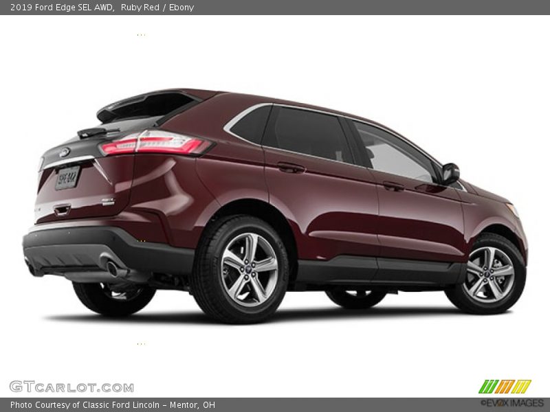 Ruby Red / Ebony 2019 Ford Edge SEL AWD