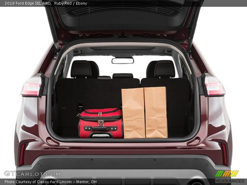 Ruby Red / Ebony 2019 Ford Edge SEL AWD