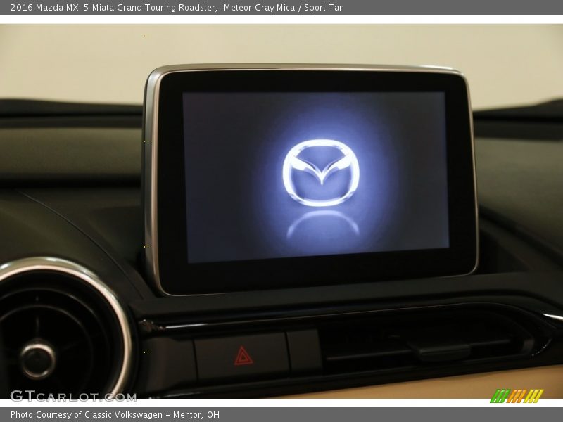 Meteor Gray Mica / Sport Tan 2016 Mazda MX-5 Miata Grand Touring Roadster
