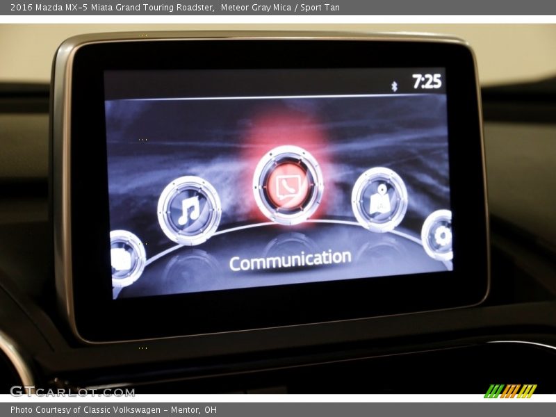 Meteor Gray Mica / Sport Tan 2016 Mazda MX-5 Miata Grand Touring Roadster