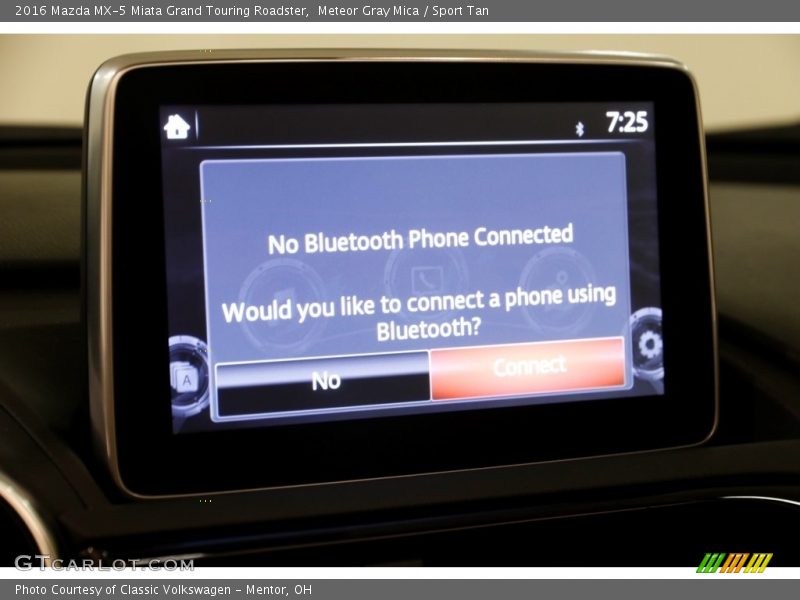 Meteor Gray Mica / Sport Tan 2016 Mazda MX-5 Miata Grand Touring Roadster