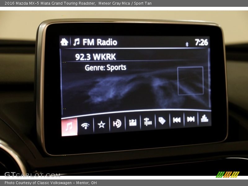 Meteor Gray Mica / Sport Tan 2016 Mazda MX-5 Miata Grand Touring Roadster