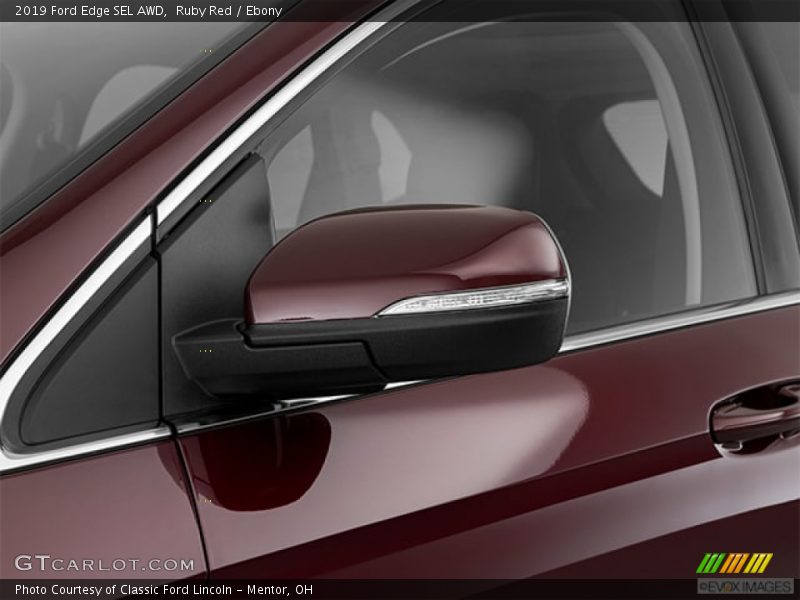 Ruby Red / Ebony 2019 Ford Edge SEL AWD
