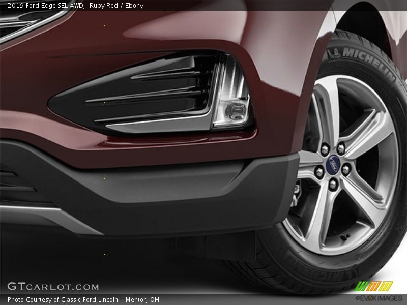 Ruby Red / Ebony 2019 Ford Edge SEL AWD