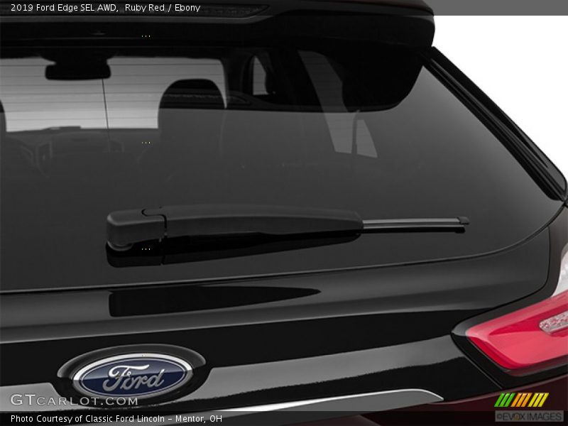 Ruby Red / Ebony 2019 Ford Edge SEL AWD