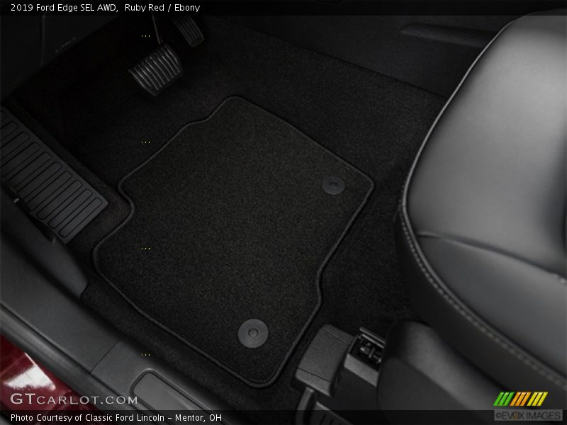 Ruby Red / Ebony 2019 Ford Edge SEL AWD