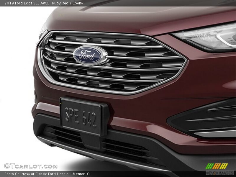 Ruby Red / Ebony 2019 Ford Edge SEL AWD