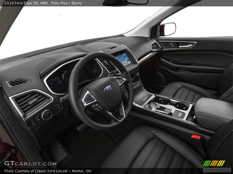 Ruby Red / Ebony 2019 Ford Edge SEL AWD