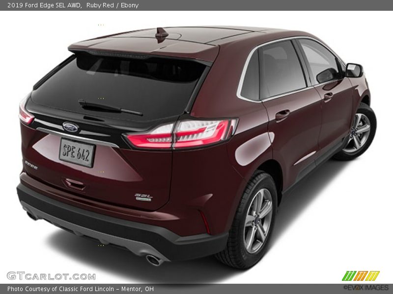Ruby Red / Ebony 2019 Ford Edge SEL AWD