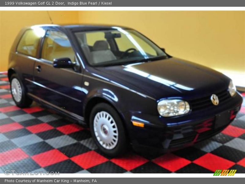 Indigo Blue Pearl / Kiesel 1999 Volkswagen Golf GL 2 Door