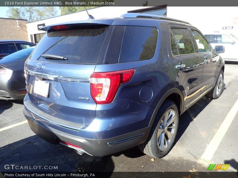 Blue Metallic / Medium Stone 2019 Ford Explorer Limited 4WD