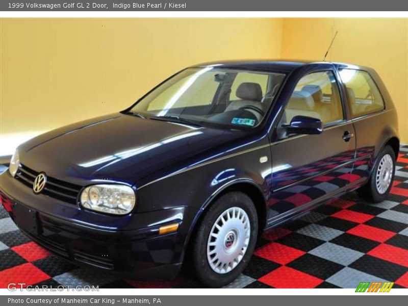 Indigo Blue Pearl / Kiesel 1999 Volkswagen Golf GL 2 Door