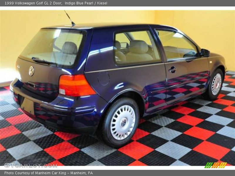 Indigo Blue Pearl / Kiesel 1999 Volkswagen Golf GL 2 Door