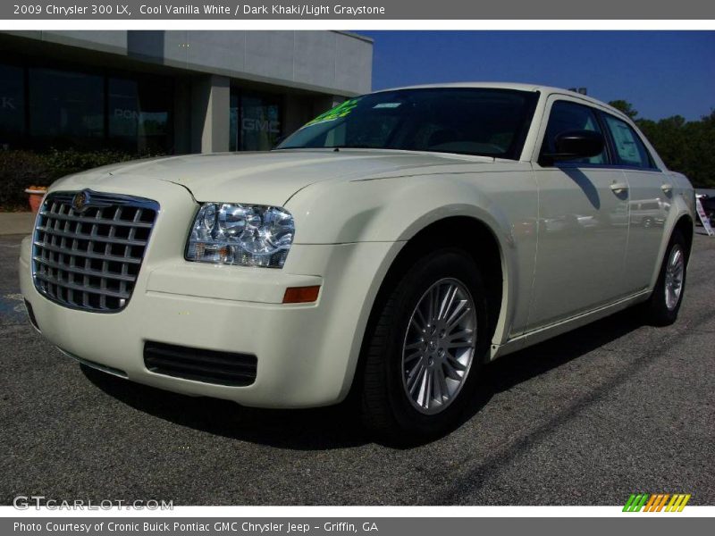 Cool Vanilla White / Dark Khaki/Light Graystone 2009 Chrysler 300 LX