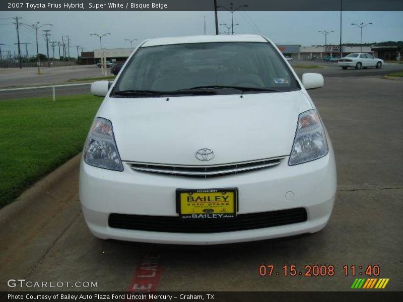 Super White / Bisque Beige 2007 Toyota Prius Hybrid
