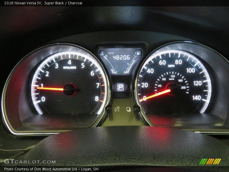 Super Black / Charcoal 2018 Nissan Versa SV