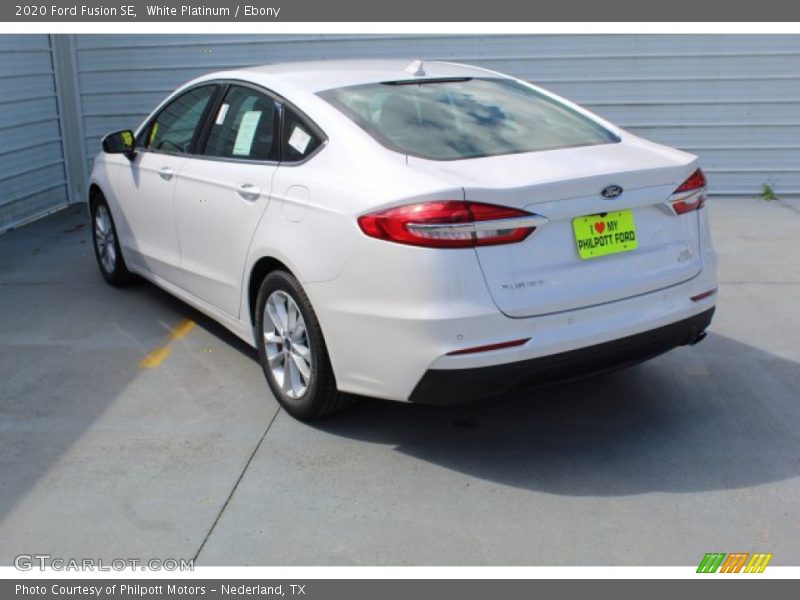 White Platinum / Ebony 2020 Ford Fusion SE