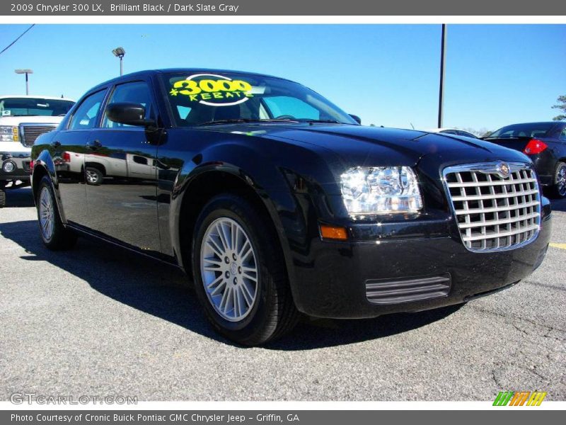 Brilliant Black / Dark Slate Gray 2009 Chrysler 300 LX