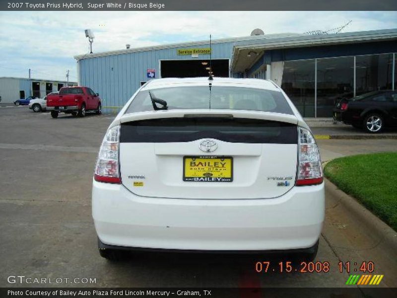 Super White / Bisque Beige 2007 Toyota Prius Hybrid