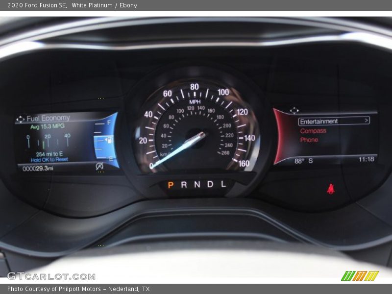  2020 Fusion SE SE Gauges