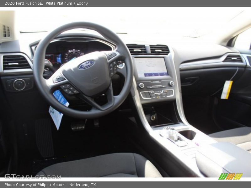White Platinum / Ebony 2020 Ford Fusion SE