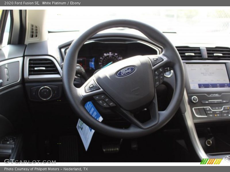 White Platinum / Ebony 2020 Ford Fusion SE