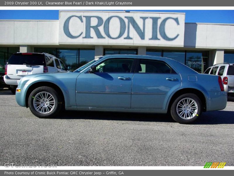 Clearwater Blue Pearl / Dark Khaki/Light Graystone 2009 Chrysler 300 LX