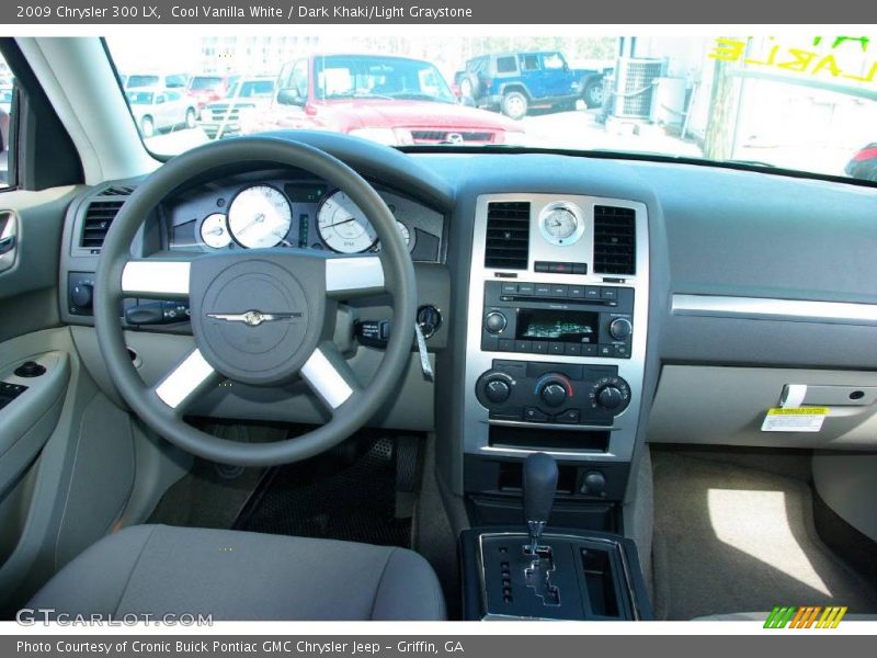 Cool Vanilla White / Dark Khaki/Light Graystone 2009 Chrysler 300 LX