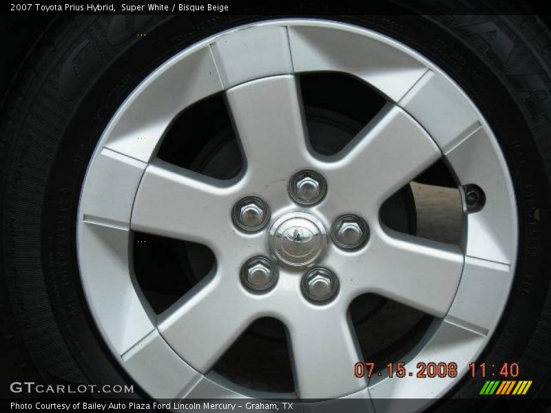 Super White / Bisque Beige 2007 Toyota Prius Hybrid