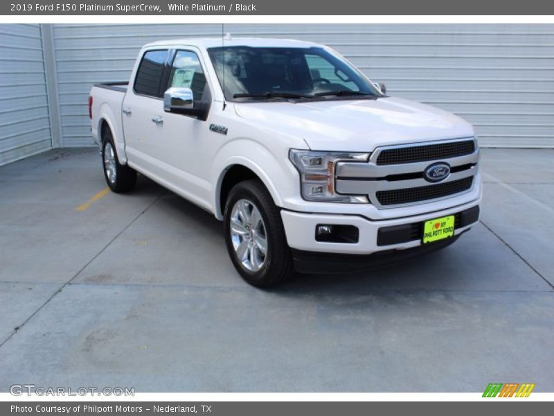 White Platinum / Black 2019 Ford F150 Platinum SuperCrew