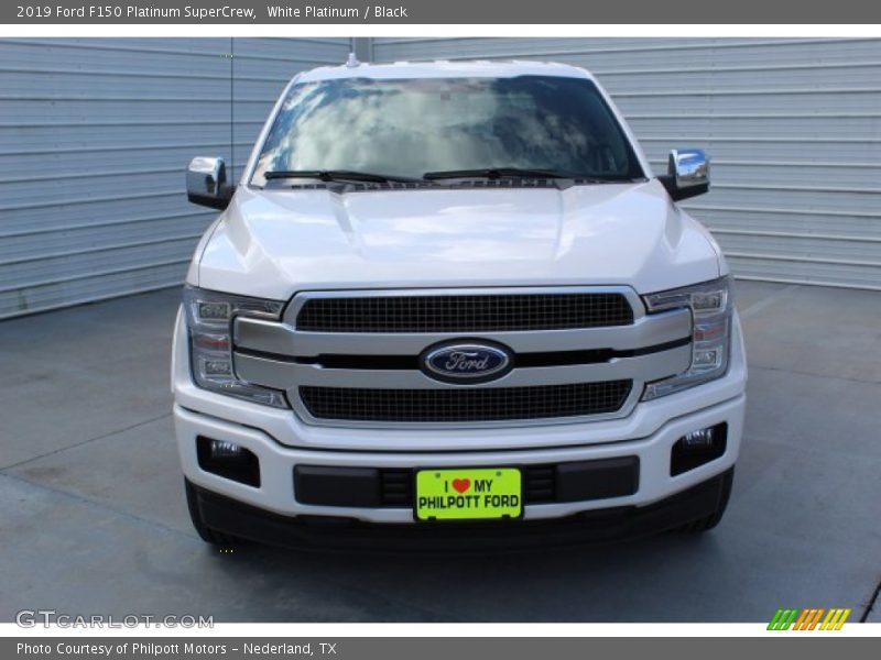 White Platinum / Black 2019 Ford F150 Platinum SuperCrew