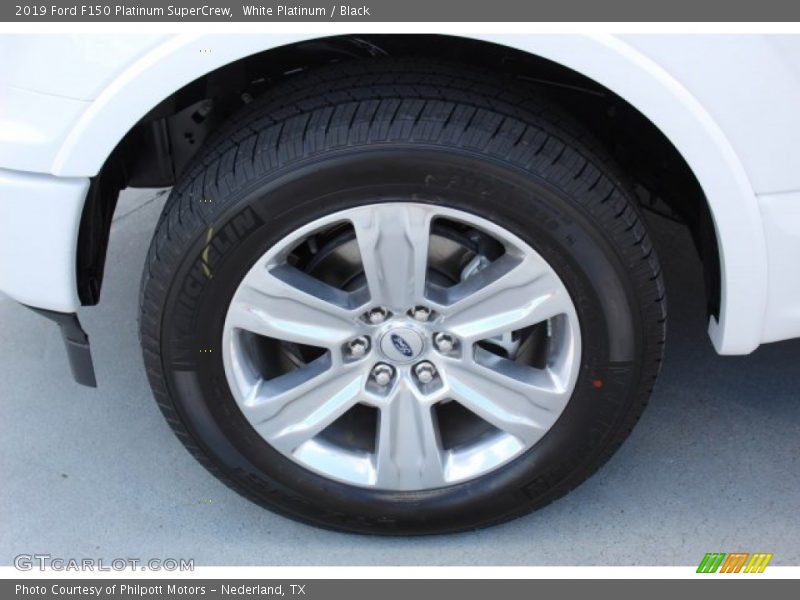 White Platinum / Black 2019 Ford F150 Platinum SuperCrew