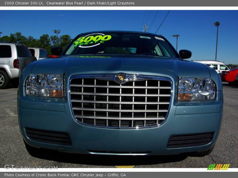 Clearwater Blue Pearl / Dark Khaki/Light Graystone 2009 Chrysler 300 LX