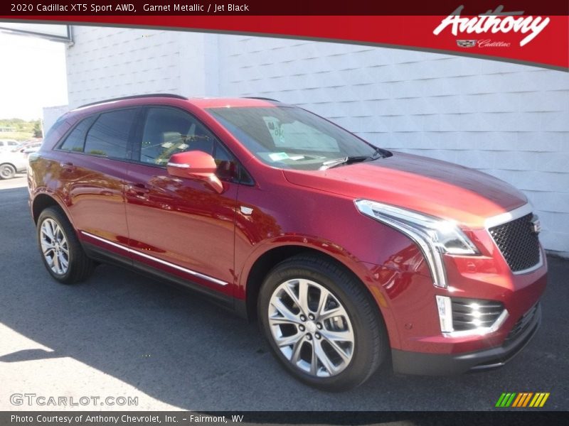 Garnet Metallic / Jet Black 2020 Cadillac XT5 Sport AWD