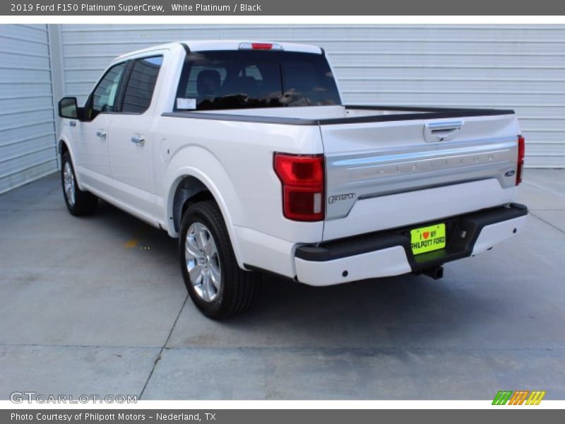 White Platinum / Black 2019 Ford F150 Platinum SuperCrew