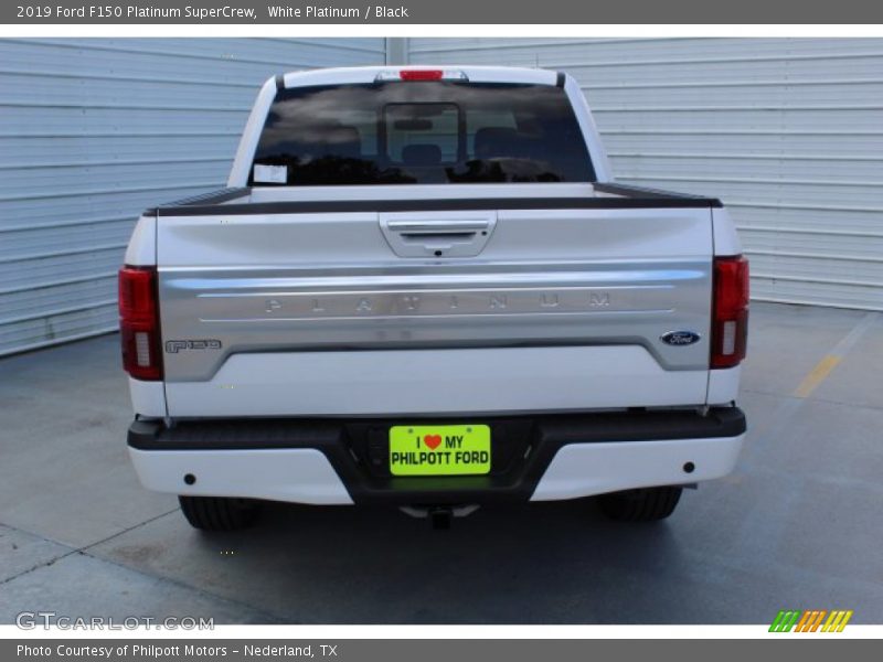 White Platinum / Black 2019 Ford F150 Platinum SuperCrew