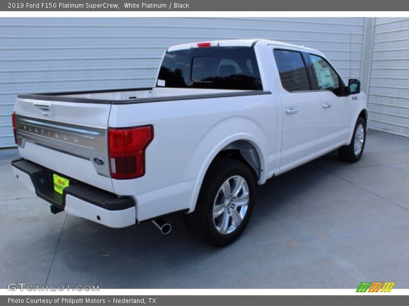 White Platinum / Black 2019 Ford F150 Platinum SuperCrew