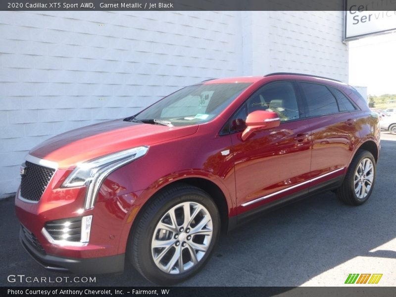 Garnet Metallic / Jet Black 2020 Cadillac XT5 Sport AWD