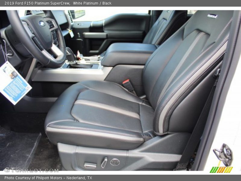 White Platinum / Black 2019 Ford F150 Platinum SuperCrew