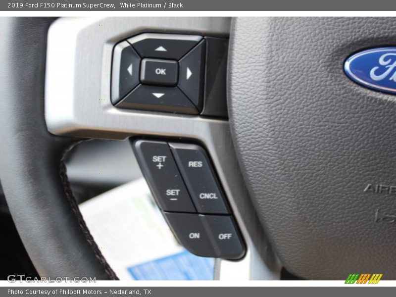 White Platinum / Black 2019 Ford F150 Platinum SuperCrew