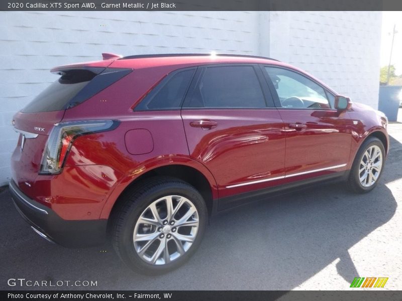 Garnet Metallic / Jet Black 2020 Cadillac XT5 Sport AWD